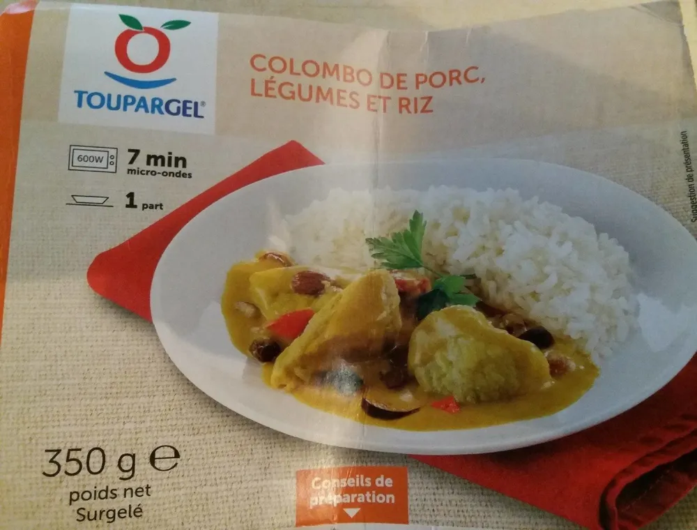 Colombo de Porc, Légumes et Riz