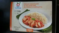 Poulet basquaise riz parfumé au piment despelette