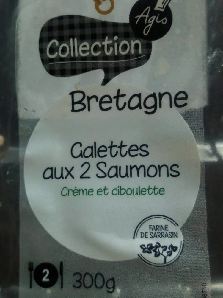 Galettes aux 2 saumons crème et ciboulette