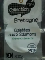 Galettes aux 2 saumons crème et ciboulette