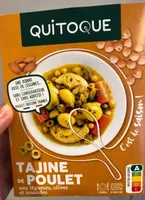 Tajine de poulet aux légumes, olives et amandes