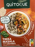 Tikka masala aux légumes, mélange de riz, quinoa et lentilles
