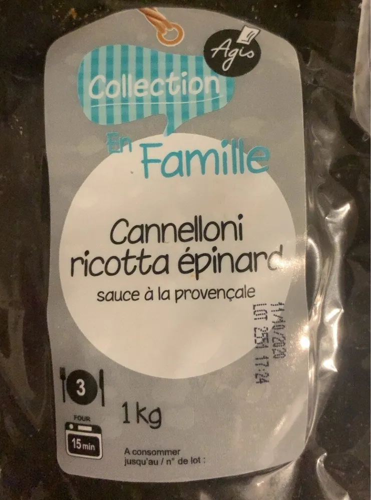 Cannelloni ricotta épinard, sauce 63% à la provençale