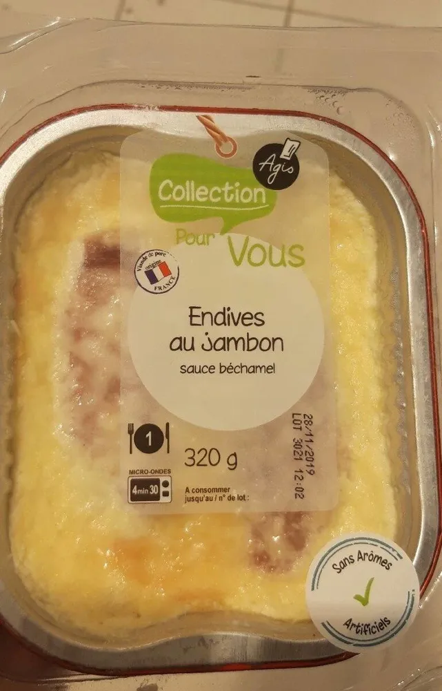 Endives au jambon et sauce béchamel
