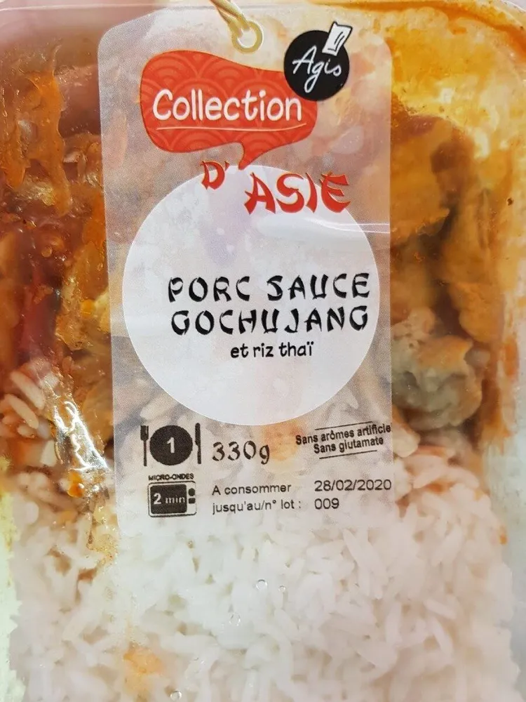Porc sauce gochujang
