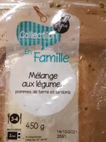 Mélange aux légumes pommes de terre et lardons