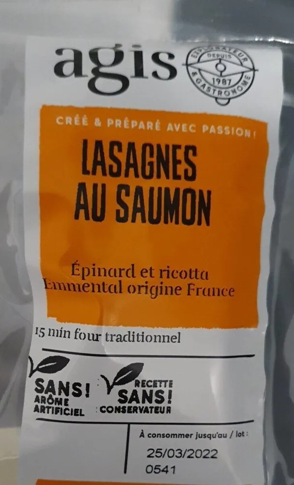 Lasagne au saumon épinards et ricotta
