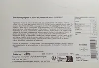 Bœuf bourguignon et purée de pomme de terre