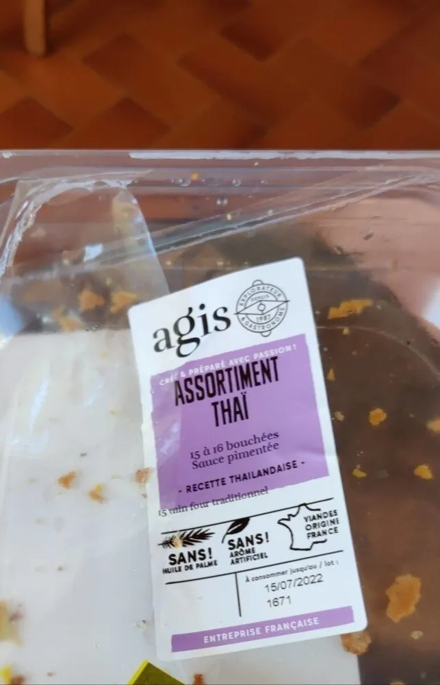 Assortiment Thaï
