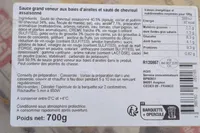 Sauté de chevreuil et sauce grand veneur aux baies d'airelles