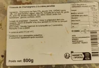 Fricassée de champignons à la crème persillée