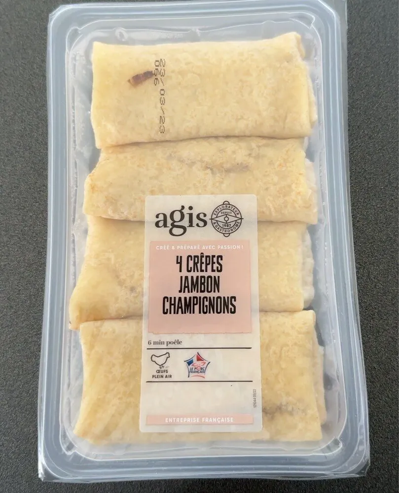 Crepes jambon champignons