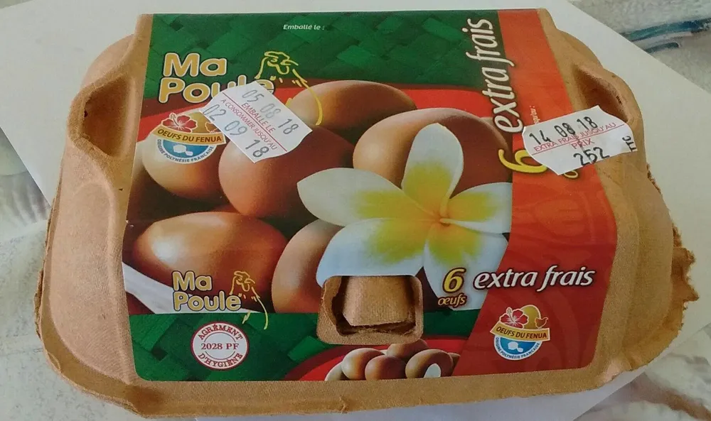 6 œufs extra frais