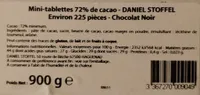 Mini-tablettes 72% de cacao