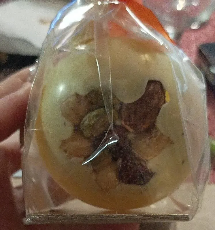 Boule au chocolat blanc