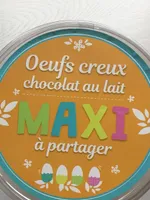 Oeufs creux au chocolat au lait
