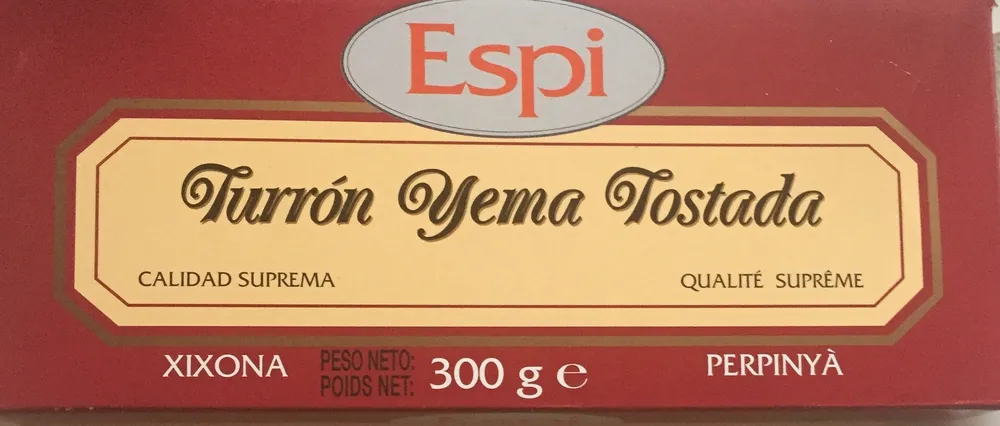 Turron yema tostada