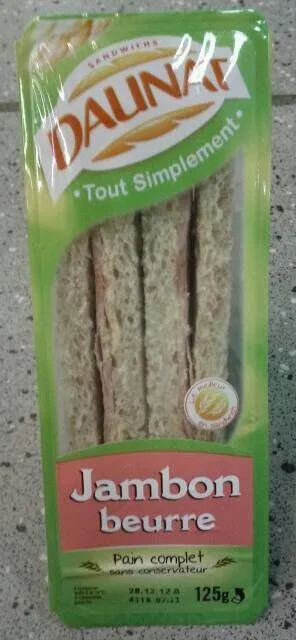 Club sandwich jambon beurre
