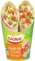 Wrap poulet rôti duo de tomates sauce caesar