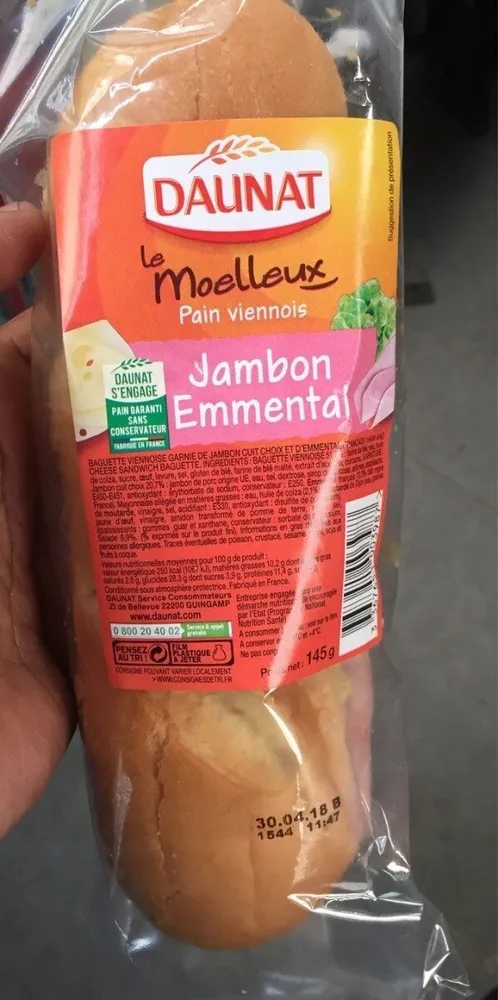 Jambon Emmental Le Moelleux