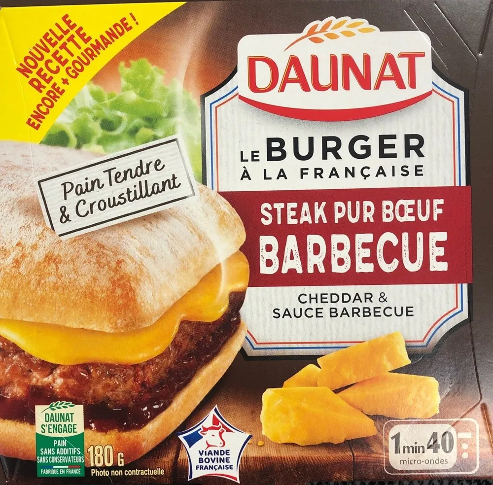 Le burger à la française - Steak pur Bœuf Barbecue