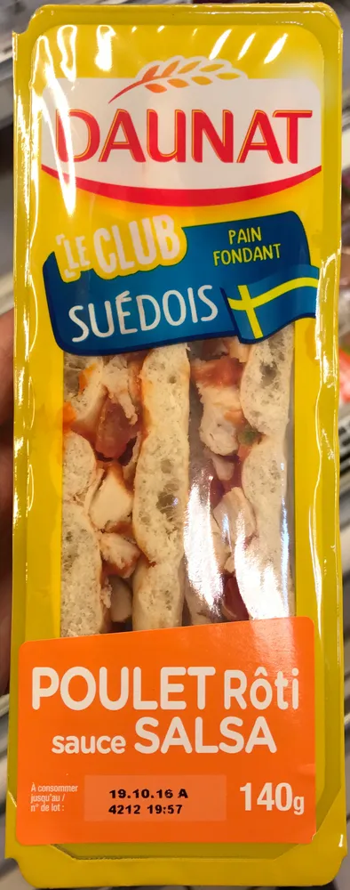 Le Club Suédois Poulet Rôti sauce Salsa