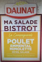 Ma Salade Bistrot La Campagnade poulet emmental mimolette pâte salade