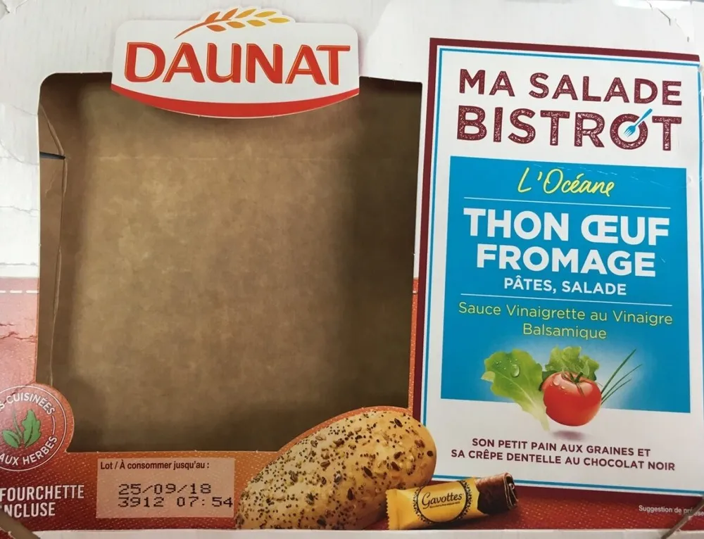 Ma salade bistrot - Thon oeuf fromage