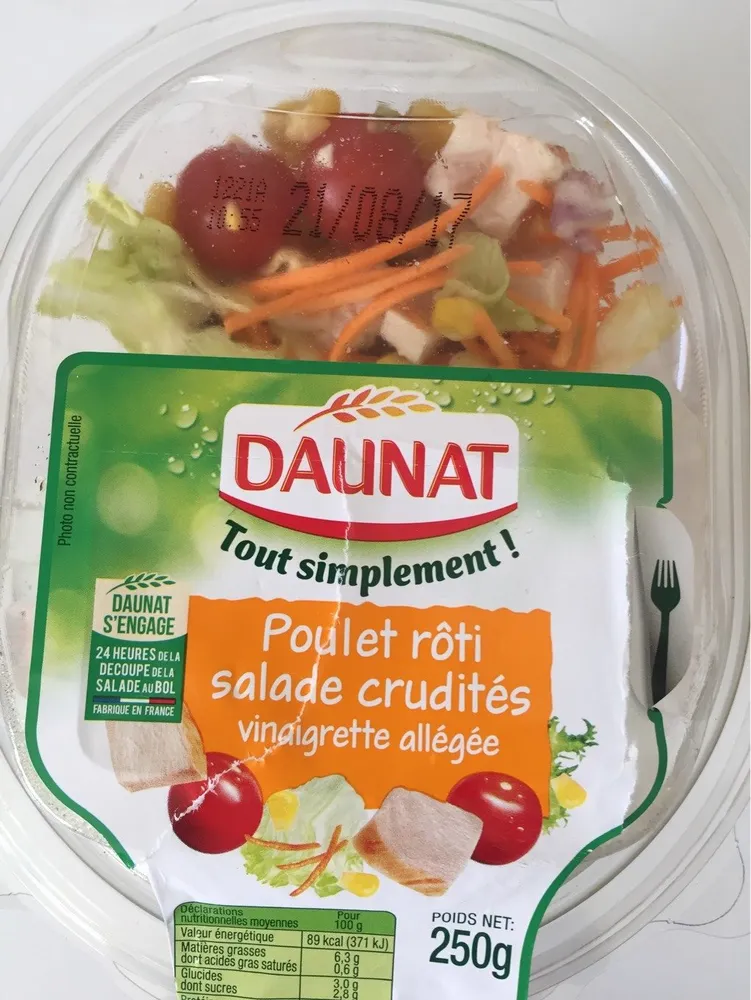 Salade Poulet Rôti Crudité
