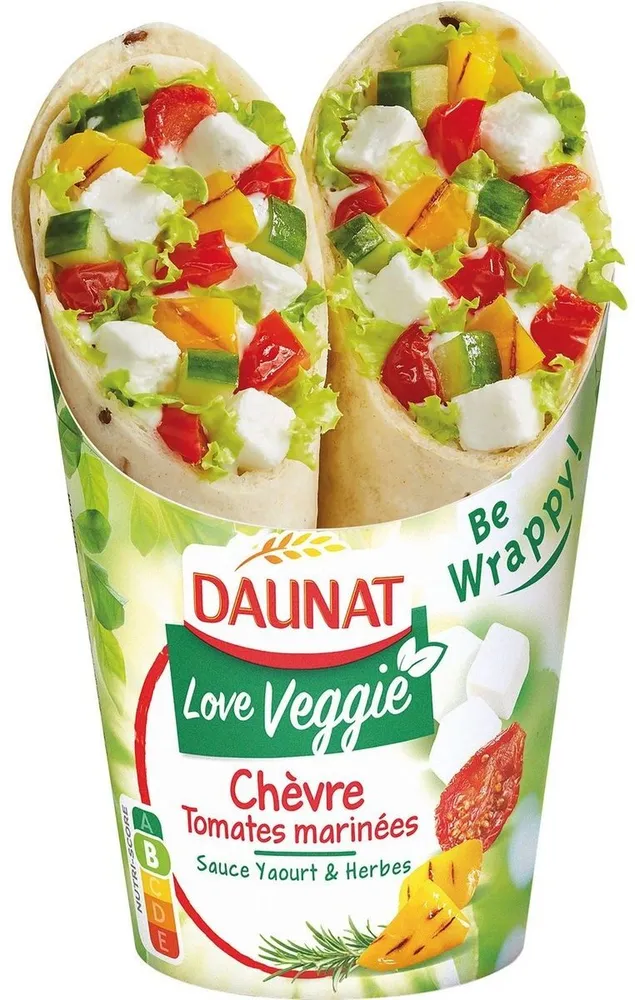 Be wrappy chèvre tomates marinées