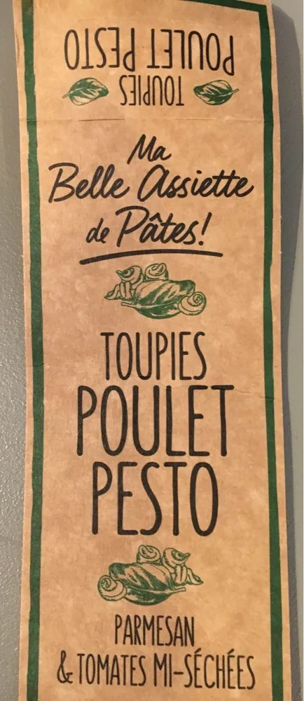 Toupies poulet pesto