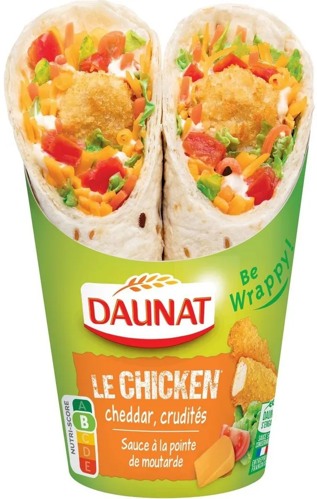 Le chicken cheddar wrap