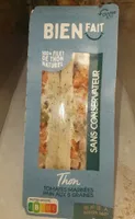 Sandwich thon tomates marinées