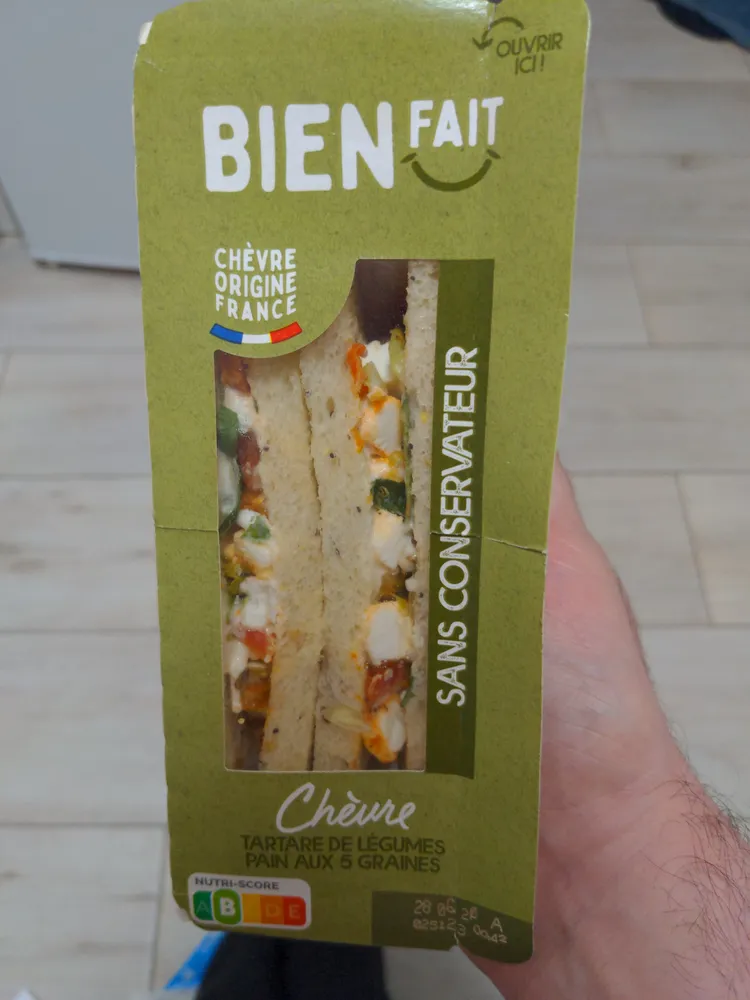 Chèvre tartare de legume
