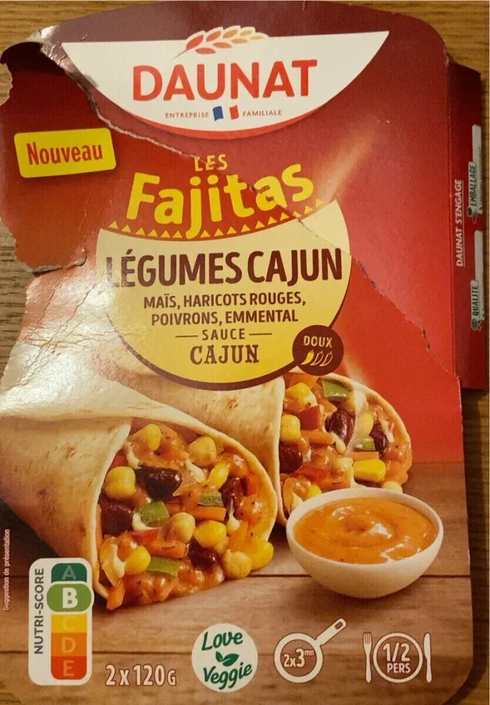 Les fajitas legumes cajun