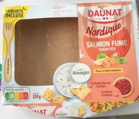 Salade Nordique, spécialité laitière, crackers et tartelette