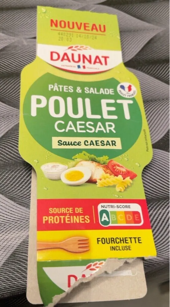 Pâtes & Salade Poulet Caesar