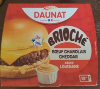 Brioché boeuf charolais cheddar, sauce Louisiane