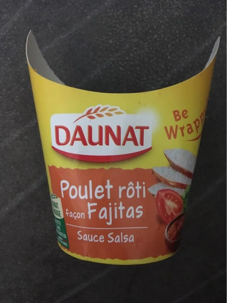 Wrap poulet roti facon fajitas