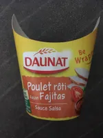 Wrap poulet roti facon fajitas