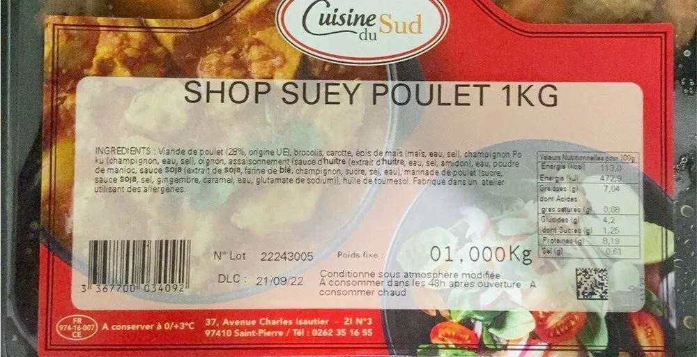 Shop suey poulet 1kg