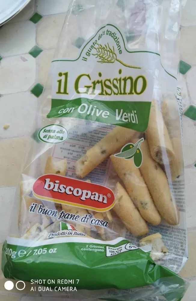 Gressin au olives