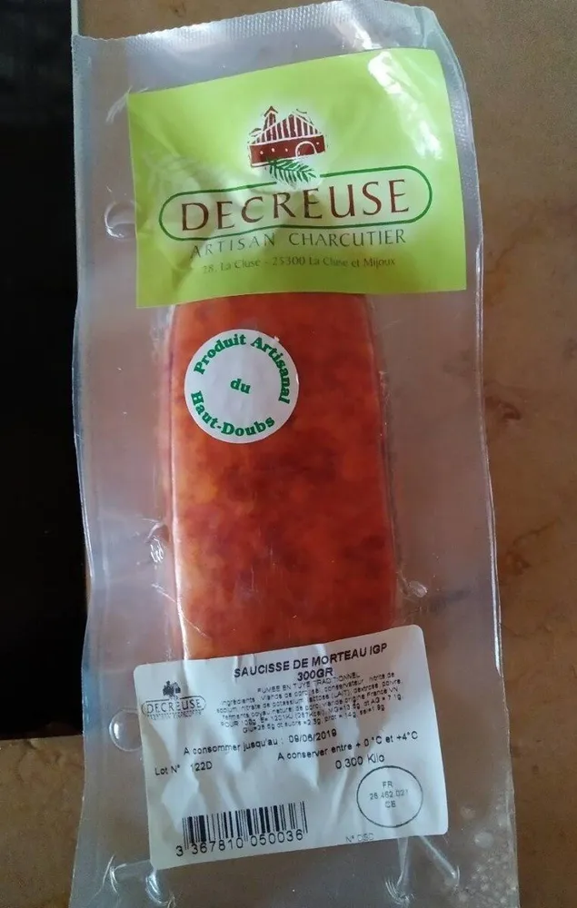 Saucisse de Morteau IGP