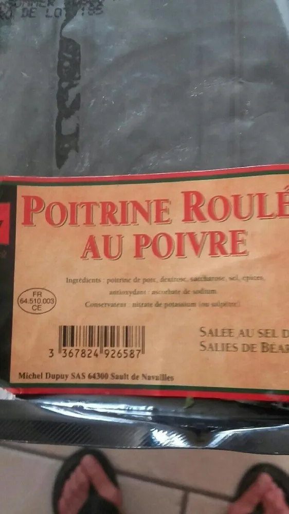Poitrine roulée au poivre