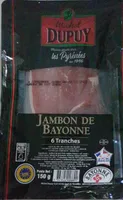 Jambon de Bayonne 6 Tranches