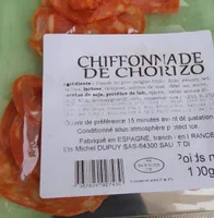 Chiffonnade de chorizo