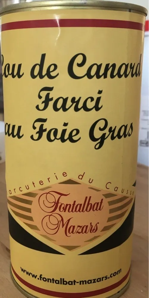 Cou de canard farci au foie gras