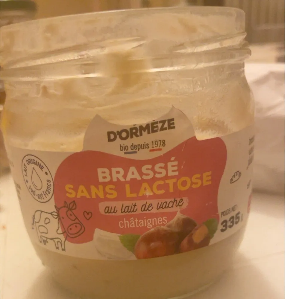 Brassé sans lactose au lait de vache châtaigne