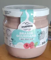 Brassé gourmand aux deux laits framboise