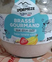 Brassé Gourmand aux deux laits fraise banane vanille